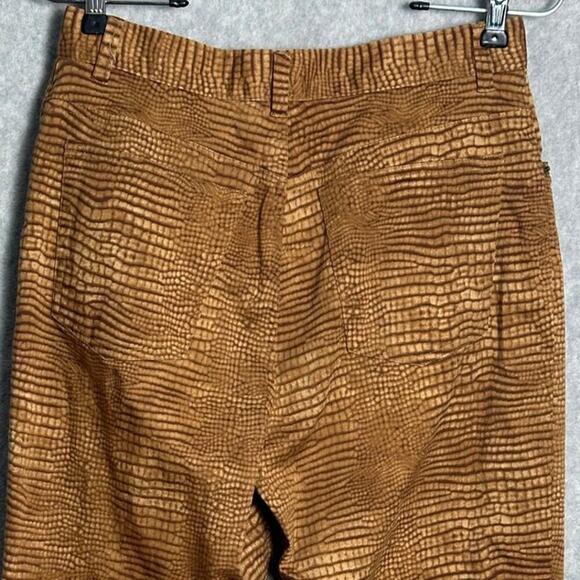 Lauren Ralph Lauren Sz 8 Snakeskin Crop Stretch Jeans Straight Leg Animal Print‎ - Picture 9 of 10